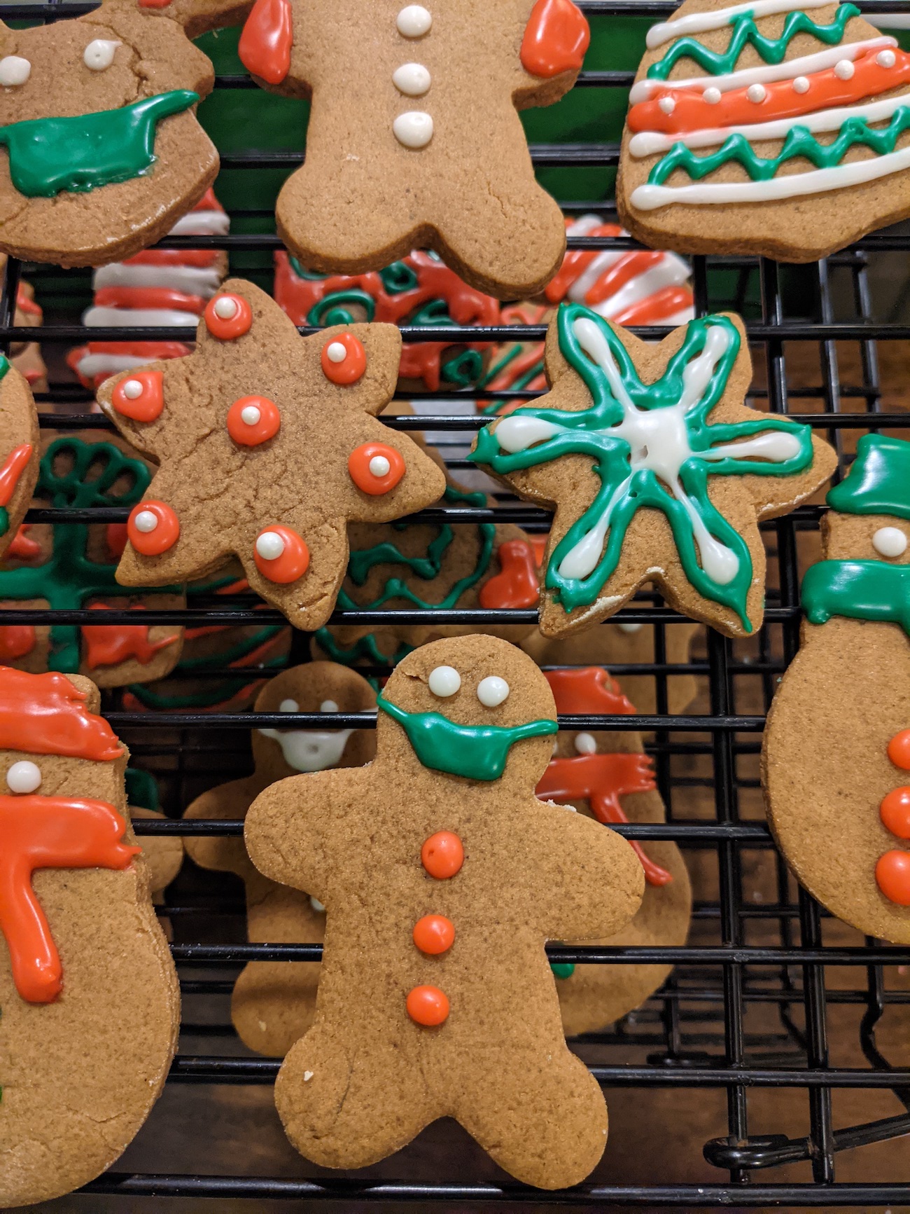 Masked Gingerbread Person Cookie