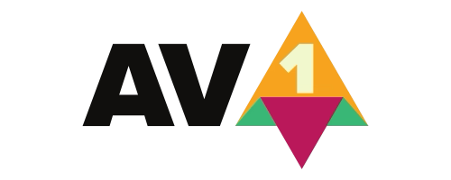 The AV1 logo.