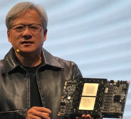 Jensen Huang shows us the H200 